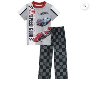Hot Wheels Kids Pajama Set - Gray and Black